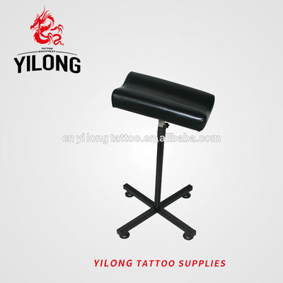 Yilong Hot Sale Tattoo Arm Rest Leg Rest Steel Black Color for Keeping Posture Full Adjustable Extended arm rest