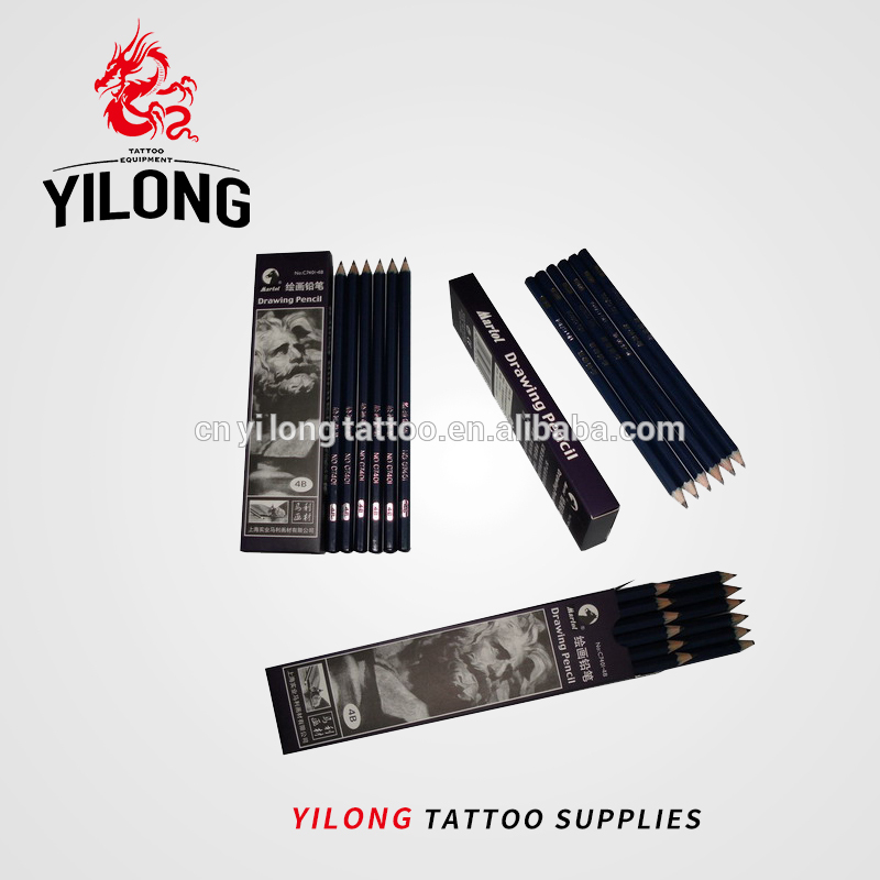 Yilong Art Tattoo Drawing pencil 12pcs 1900109