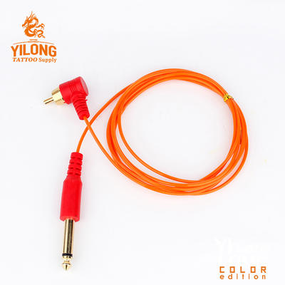 2019 Yilong Tattoo high quality Clip Cord For Tattoo Machine Orange RCA