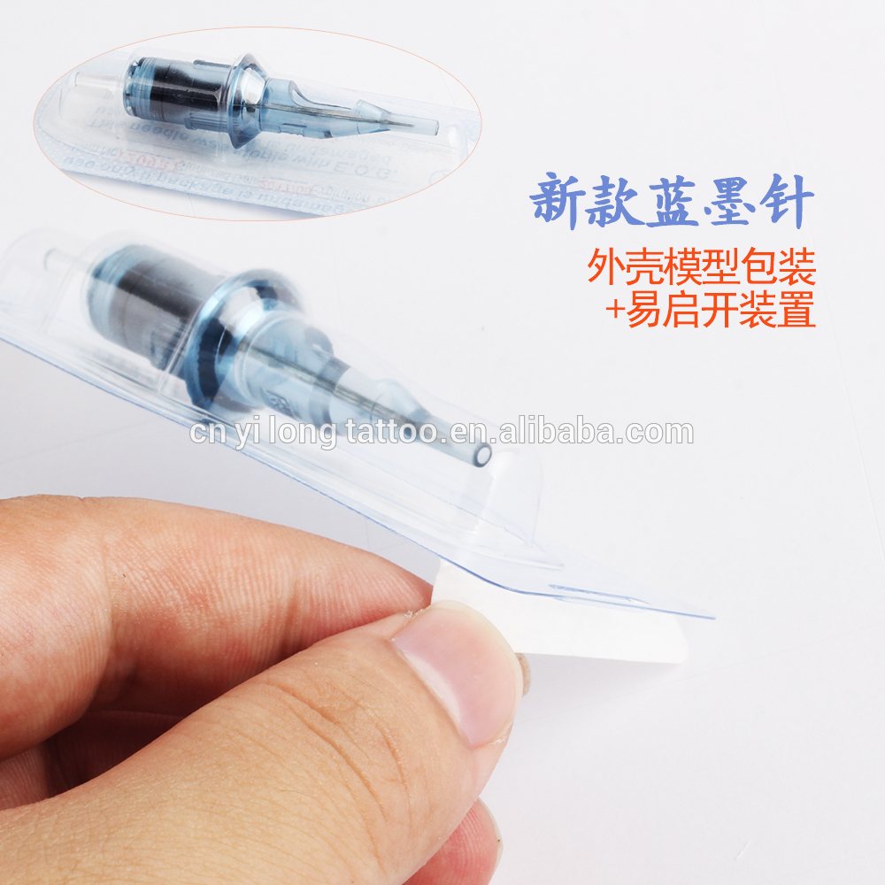 2018 New Blue Ink Tattoo Cartridge Needles With Membrane