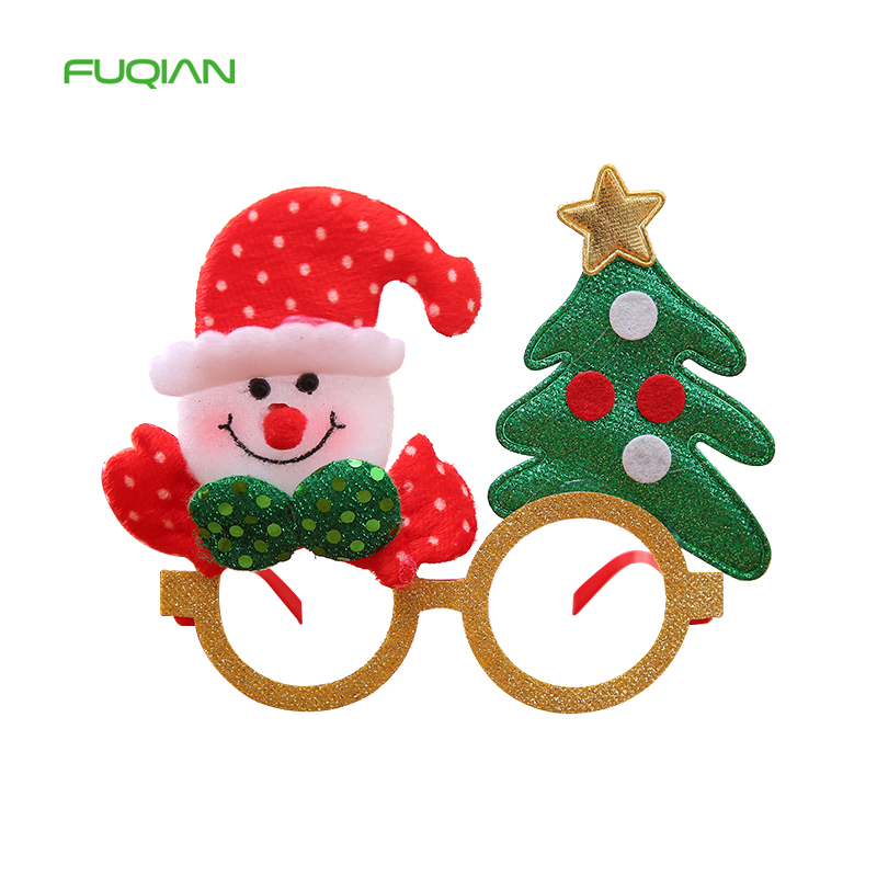 Custom Cloth Glasses Frames For Christmas Party Decoration