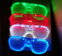 Festive Sunglasses Concert Karaoke Party Plastic LED Light Glowing Glasses