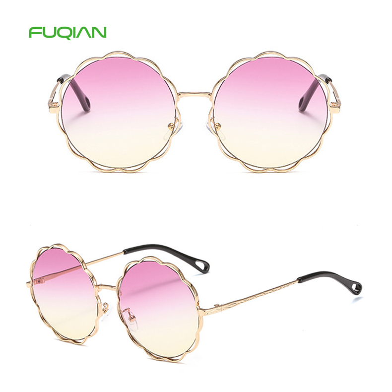 Design Your Own Age's Photochromic Round Shade Women Flower SunglassDesign Your Own Age's Photochromic Round Shade Women Flower Sunglass