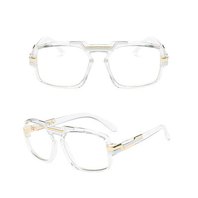 Ready Stock Gradient Metal Frame Square Women Shades Oculos Sunglasses