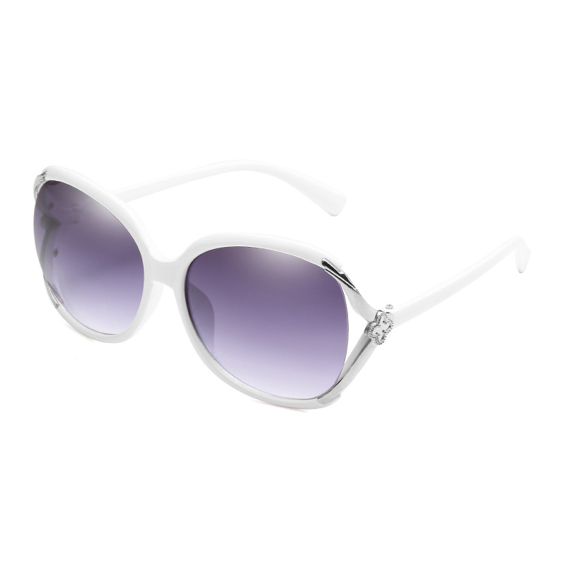 Retro Oversized Big Frame Gradient Women Mirror Shades UV400 Sunglasses