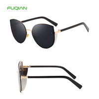 Fashionable Flash Frame Cat Eye UV400 Brand Designer Women Sunglasses