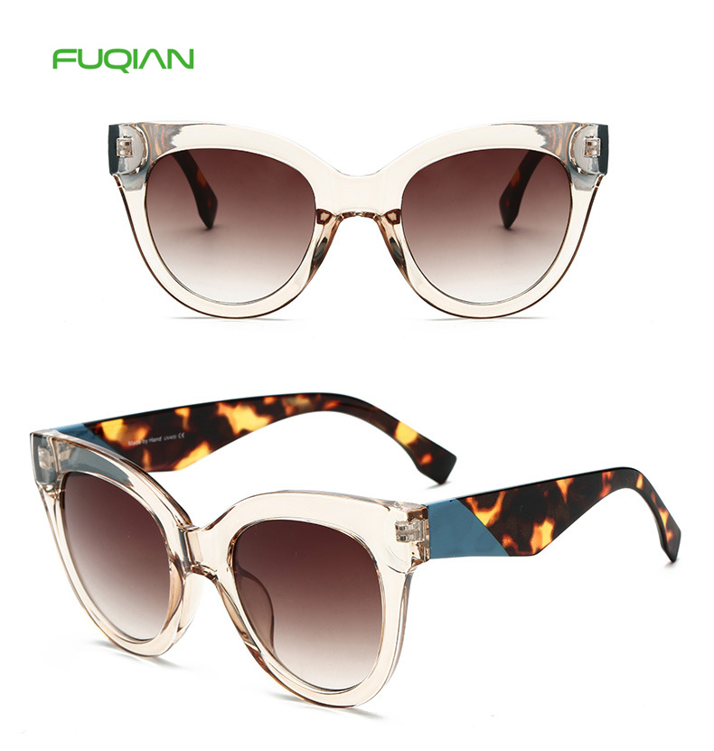 Wholesale OEM Cat 3 UV400 Spectacle Frame PC Gradient Women Sunglasses