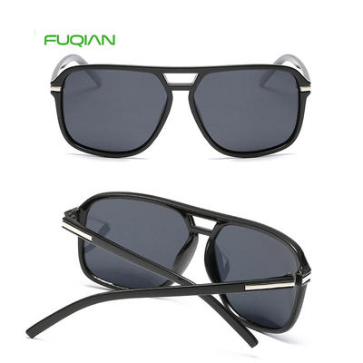 Hot Sell 2019 Mirror Shades Men Polarized SquareFrame Sunglasses