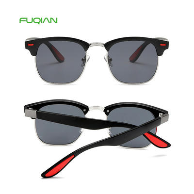 Hot 2019 Brand Designer TAC Square Semi-frame Polarized Men Sunglasses