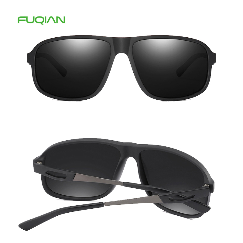 High Quality Square Polarized TR90 Pilot Men Private Label Sunglasses