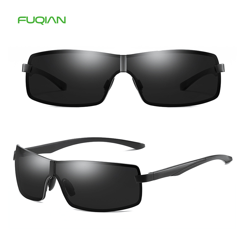 Luxury OEM Small Square Metal Frame TAC Men Polarized UV400 Sunglasses