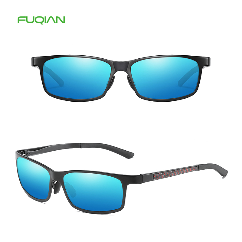 Cool Dazzle Small Metal Frame Polarized UV400 Square Men Sunglasses
