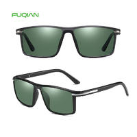 2019 Flat Top Square TR90 Frame Polarized Custom Logo Male Sunglasses