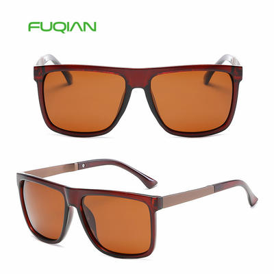 Cheap promotion driving square polarized custom logo mens sunglasses