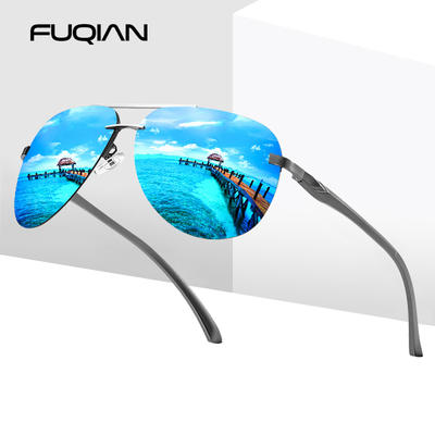 2020 New Arrivals Aluminum Magnesium Spring Hinge Men Luxcury Polarized Pilot Sunglasses