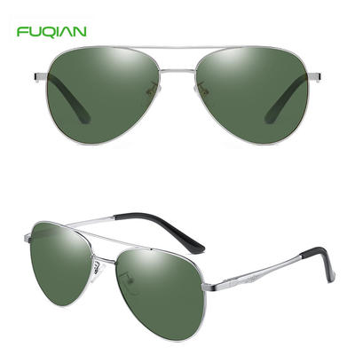 Caixa Para Oculos 2020 New Fashion Mirror Men Pilot Sunglasses PolarizedHandsome Toad Mirror Custom Logo Print Polit Men Polarized Eyewear