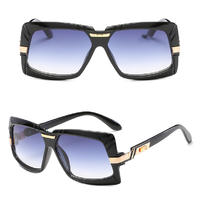 2019 Women Middle Square Metal Material Men Vintage Unisex Sunglasses