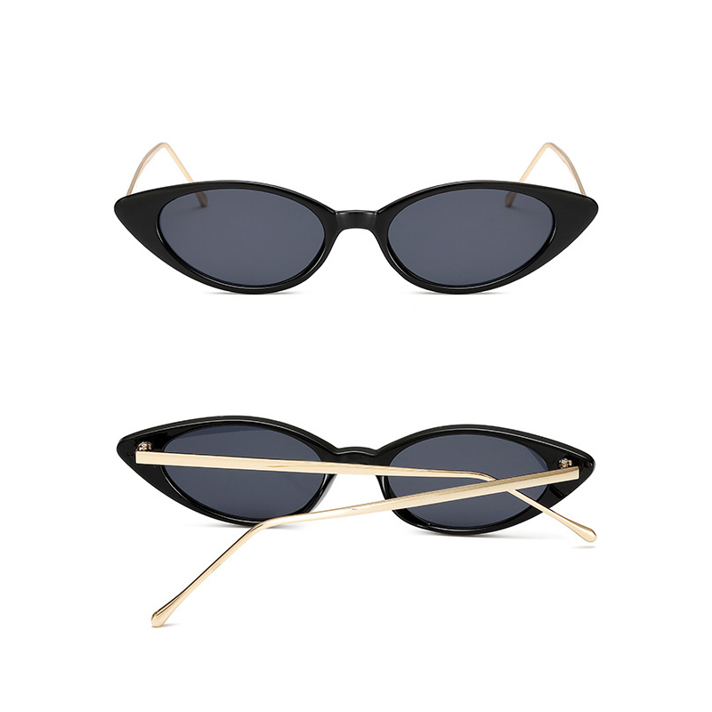 Wholesale Cat Eye Metal Frame Triangle Women Mirror Shades sunglasses