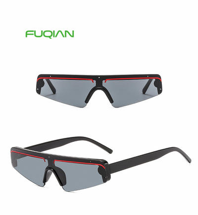 New trend triangle frame fashion marine Mirror film sunglasses wholesale De Sol Gafas