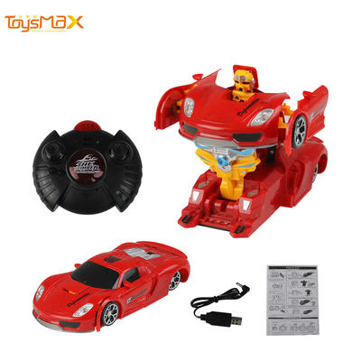 2019 Children Funny Cheap Rechargeable 4 Channel Remote Control Transformative Wall Climbing Car deformation car