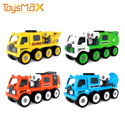 New Arrival Learning Gifts Play Set Take Apart Truck Toy 7 IN 1 DIY Engineering Transport Truck Vehicle