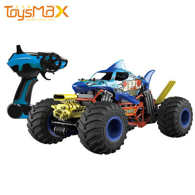 High quality 2.4G 4WD Remote Control Brushless Cars Engine Shake Function RC Muscle Car With Music And Spray
