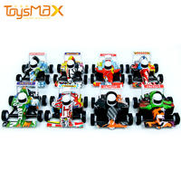 2021 New Items Pull Back Alloy Go Karts Toys Colorful Diecast Cars Set For Kids