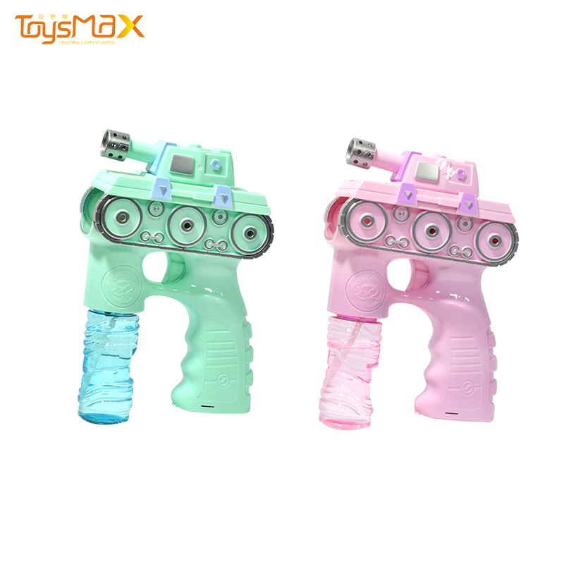 Electric Bubble Machine Tank Soap Bubble Gun Toys With Light And Music