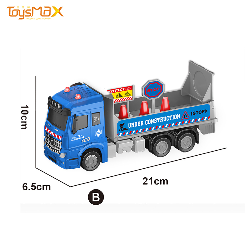 Europe Style 1:46 Scale Pull Back Metal Rescue Fire Truck Toys Battery Operated Diecast Model