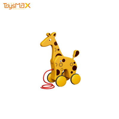 Best selling kindergarten cartoon animals educational toys toddler drag toys for baby