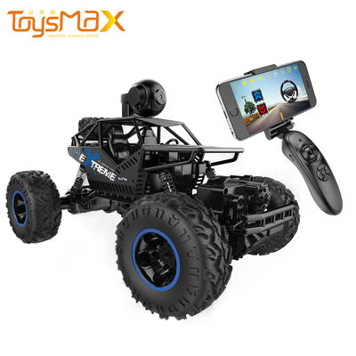 2.4Ghz 1/16 Remote Control Racing Cars Climbing Four Wheel Rock Crawler Off-road Vehicle With WIFI FPV Camera Phone APP Control