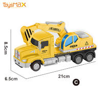 1:46 Scale 2019 New US Popular Pull Back Alloy Engineering Truck Toys Battery operated Die Cast Model Truck