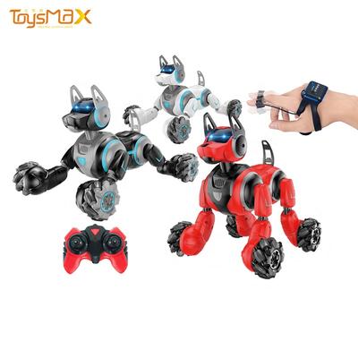 Amazon Top sale remote control robot watch remote control smart stunt robot dog with sound