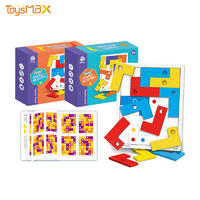 Hot Sale Colorful Educational Desktop Smart Games Puzzle Jigsaw Shape Matching Toy