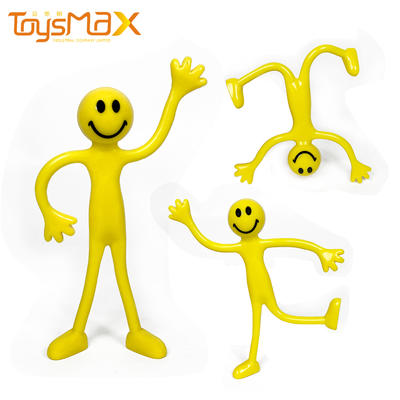 New Hot Selling Custom  Bandable Wire Man Bendy Smiling Man Bendable Fidget Relief Toys For kid