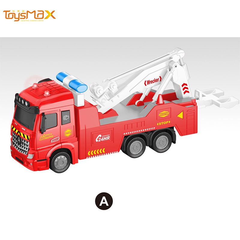 New 1:46 Scale Popular Pull Back Metal Rescue Truck Toys Battery Operated Diecast Model Toy