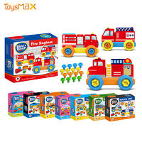 Amazon hot sale new toys educational DIY assembly building blocks vehicle