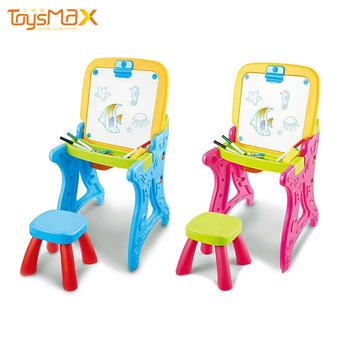 Educational folding painting drawing desk chair writing board table learning toys for kids
