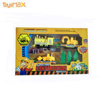 Kids Educational Toys Cartoon Electric Wooden Magnetic Railway Tracks Set