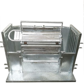 galvanized sheep turnover crate catcher for vet