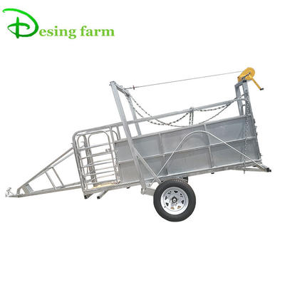 ISO certificated portable livestock trailer for sale