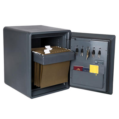 Fire Water protection Safe with Key hooks and Storage pocket and adjustable shelf,Large available space(2092C)