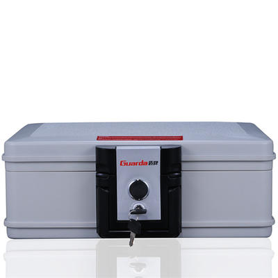 Guarda 30mins Fireproof Box and Waterproof Safe Box with Push Button and Key Lock, 6.9L
