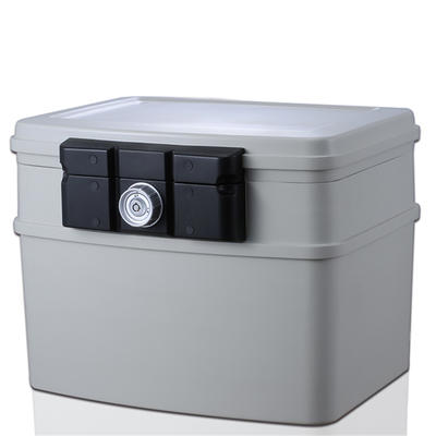 Plastic storage boxes for office fire safety,30-min fireproof/24- hour waterproof safe box
