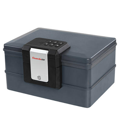 Guarda 30 Mins Fireproof Safe Waterproof Chest with Digital Lock, Protect A4 Paper /Envelope /Passports