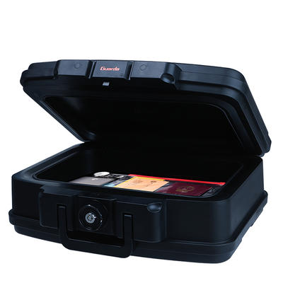 GUARDA safe box Portable certificate fireproof safe and Water-resistant safety chest with key lock,A4 paper can be flat