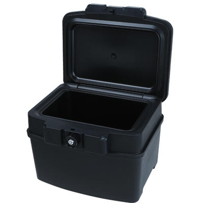 Plastic a4 size files safety box with strong fire resistant water resistant