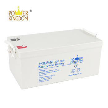 12V voltage and 520*268*220mm size AGM deep cycle battery