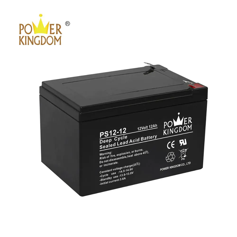rechargeable deep cycle lead acid storage battery 12v 12ah