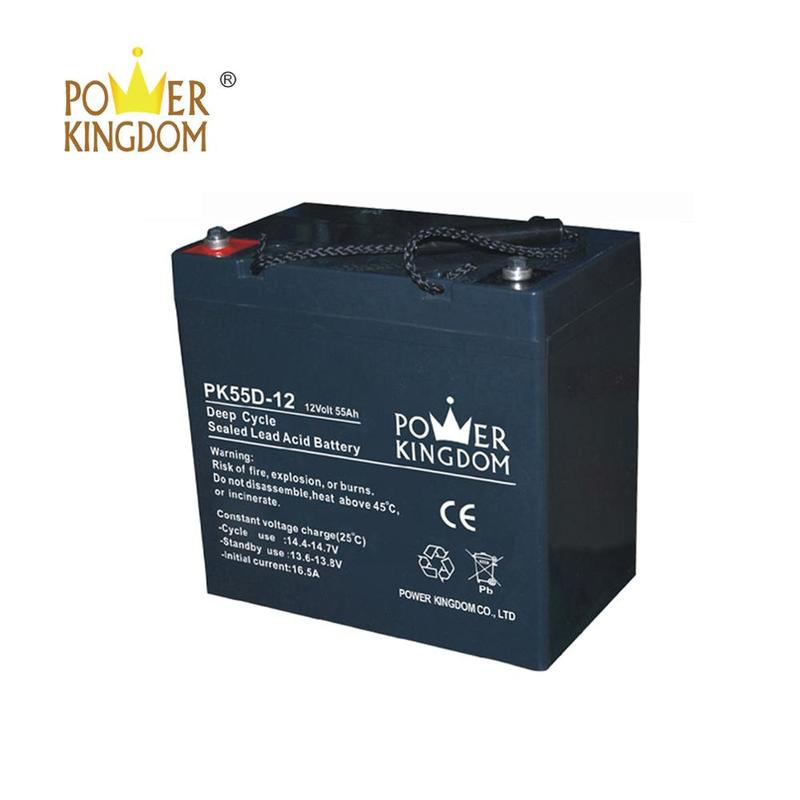 Power Kingdom batteries 12V 55AH Gel Battery For Telecom Project